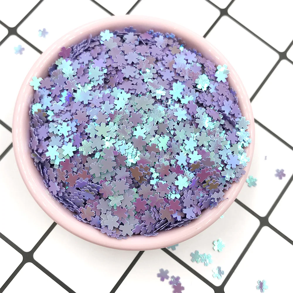 20g 5mm Cherry Blossoms Loose Sequins for Crafts Paillettes DIY Glitter Nail Art Confetti Sewing Accessories Wedding Decoration