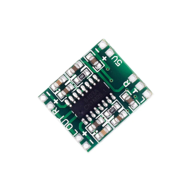 PAM8403 Super mini digital amplifier board 2 * 3W Class D digital amplifier board 2.5 to 5V USB power supply