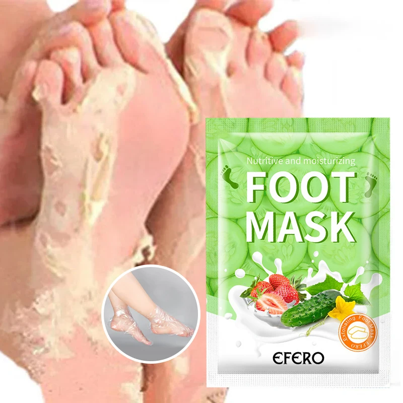 

Foot Mask Exfoliating Heel Peeling Spa Pedicure Socks Anti Drying Cracking Dead Skin Remover Moisturizing Feet Cucumber Mask