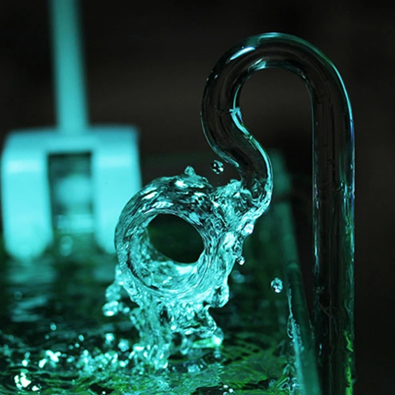 Glass Pipe Spin Outflow and Inflow 10mm 13mm 17mm for Aquarium Planted for