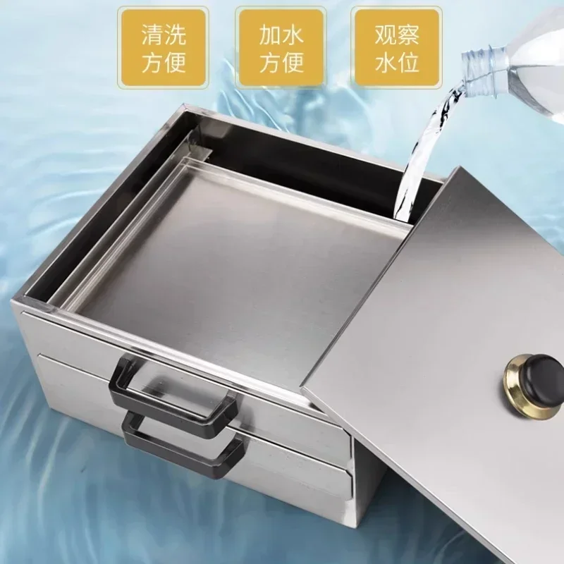 Household small rice noodle machine 304 stainless steel steamer rice noodle machine bracket drawer type 5