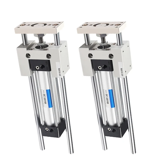 รางนำทางเชิงเส้นสำหรับลูกสูบ SC Su DNC รางนำทาง SC32กระบอกสูบ SC40 SC50อุปกรณ์เสริมสำหรับยึดฉากยึด 1