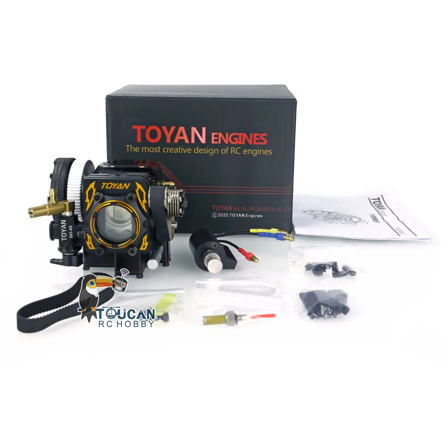 

TOYAN Metal Engine Model Single-cylinder 4-stroke Methanol Engine for RC Car Finished FS-S100AT