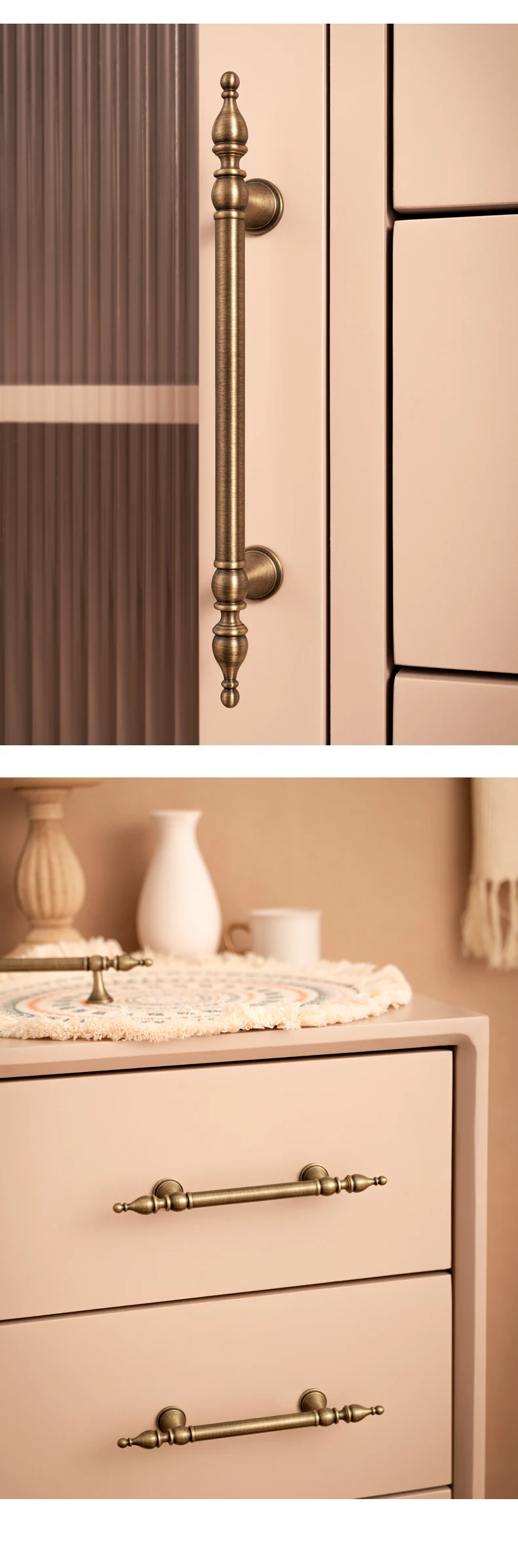 Description Picture 6 of itemAntique Brass Handle Islamic Style Furniture Door Pull Brushed Bronze Wardrobe Door Kitchen Cabinet Knob Hardware accessories