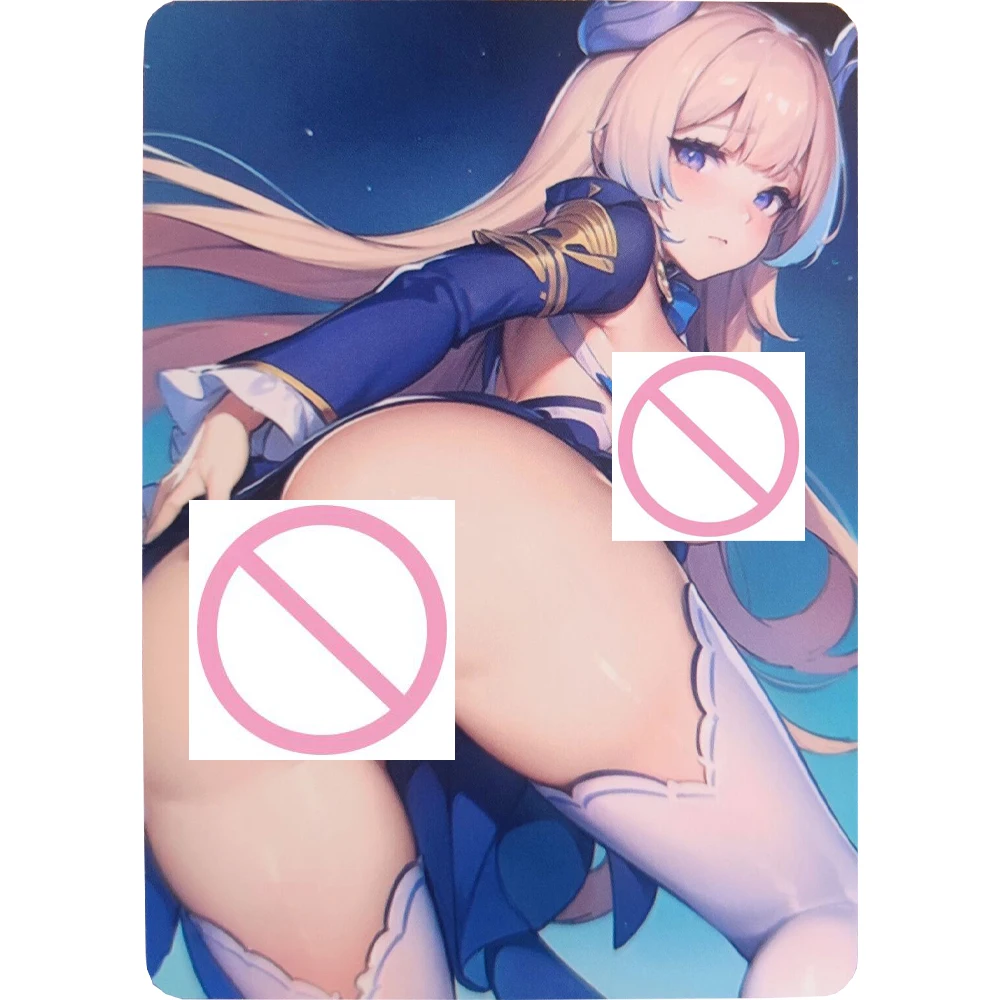 

Genshin Impact Sangonomiya Kokomi Sexy Nude Card Anime Collection Card Big Breasted Butt Beauty Anime Peripheral Gifts 63*88mm