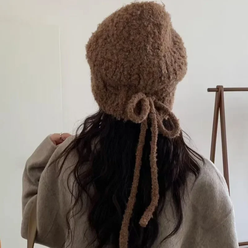 Knitted Wool Blend Hat 2