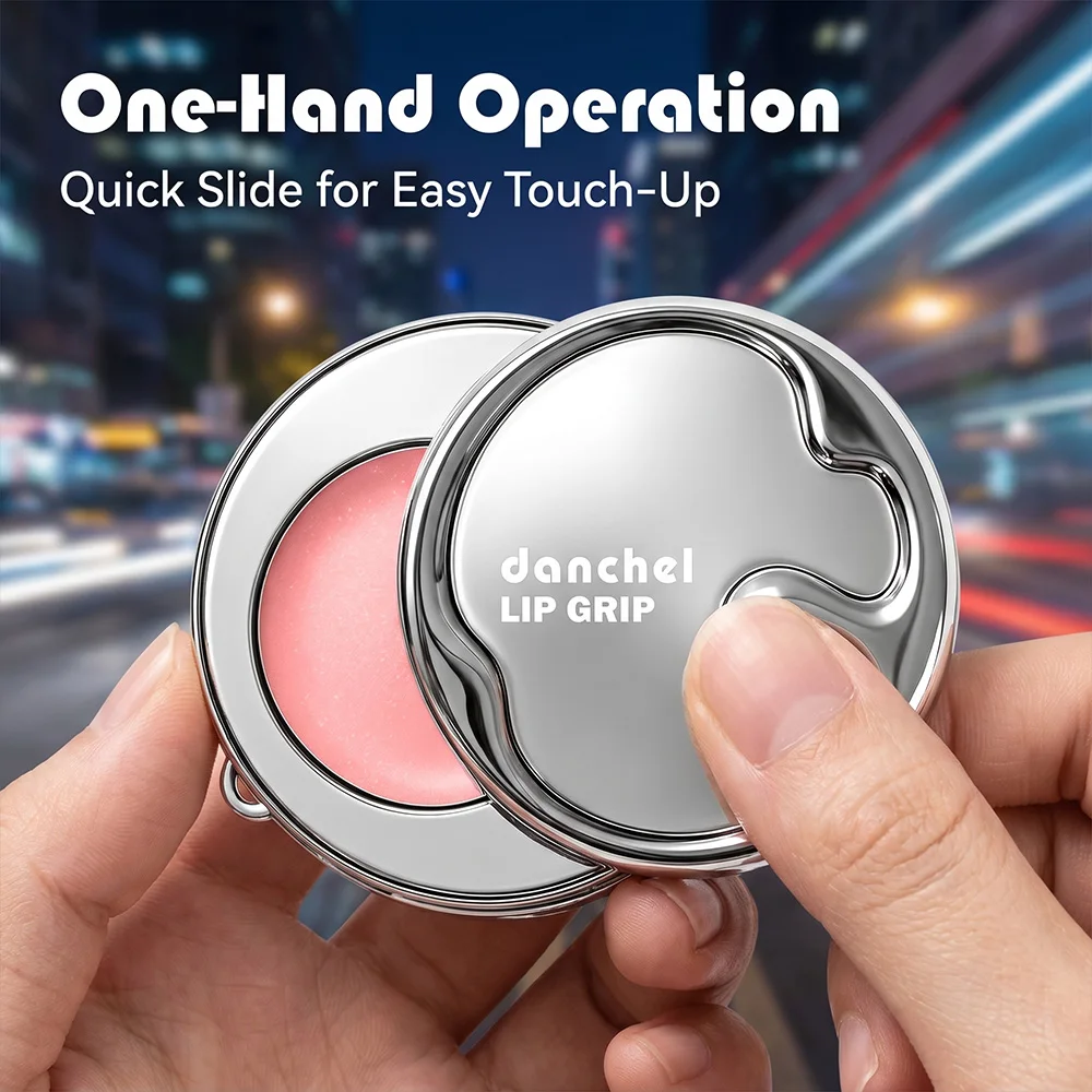Dual-Use Lip & Cheek Balm with Magnetic Case - Long-Lasting Hydration & Nourishing Formula