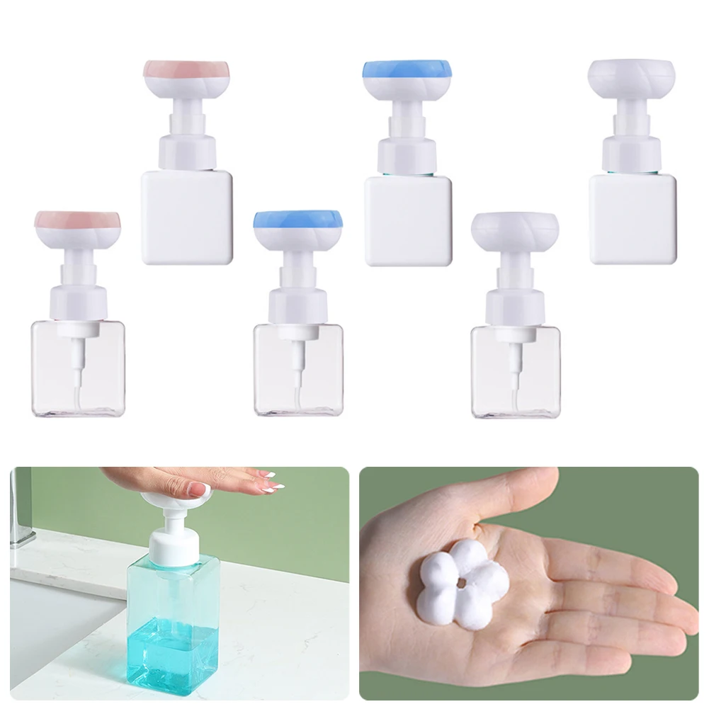 Bottle Foam Dispenser Storage Container Travel Bath Bubble Soap Cleaning Flower Shape Portable Removable Brand New