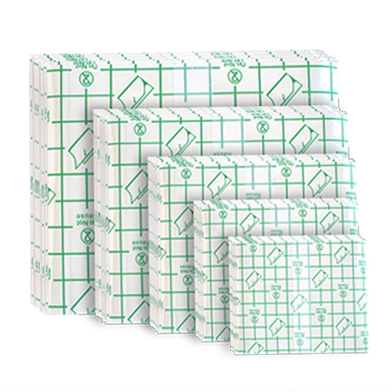 100pcs/lot Curved PU Healing Patches Adhesive Plaster Breathable Waterproof Bandage First Aid Bathing Wound Strips Dressing Tape