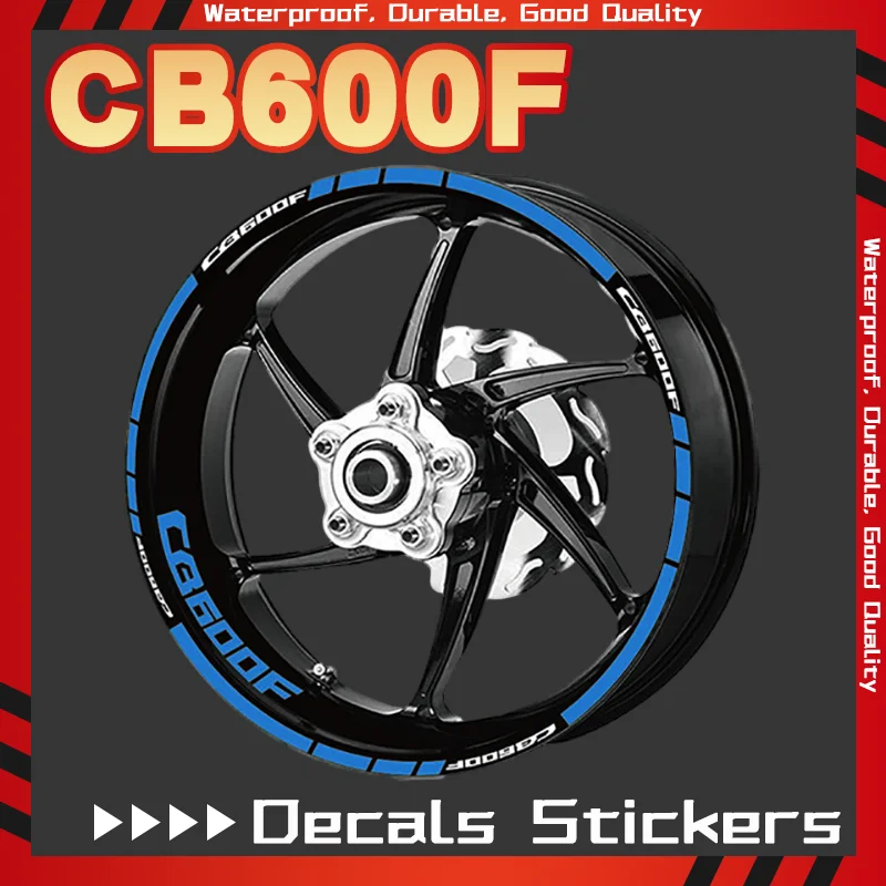 NEW Tyre Sticker For Honda CB600F CB500F CBF1000 Motorcycle Front Rear Wheel Decal Rim Stripe Reflective Decals Sticker motorcycle tyre rim waterproof reflective decals sticker for honda cb750 hornet hornet cb600f cbf600 front rear wheel sticker