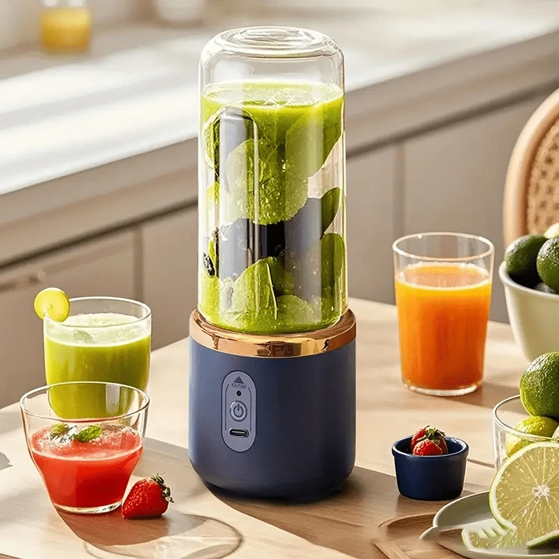 6 Blades Portable Fruit Juice Blenders Summer Personal Electric Mini Bottle Home USB Juicer Cup Machine For Kitchen 1