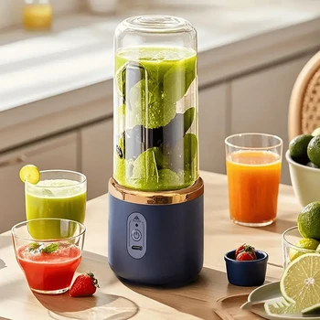 6 Blades Portable Fruit Juice Blenders Summer Personal Electric Mini Bottle Home USB Juicer Cup Machine For Kitchen 1