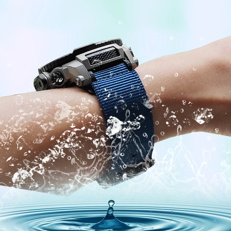 Nylon Watch Band For Casio Small Square Dw-5600 / 5610 Gw
