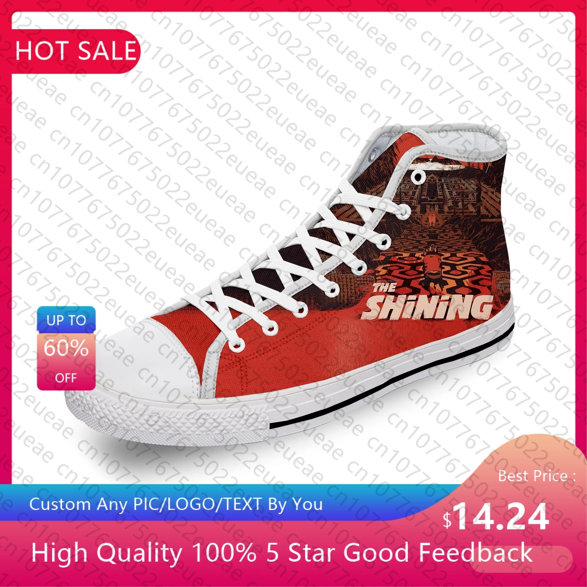 

Светящиеся мужские и женские Текстильные кроссовки с 3D принтом Jack Torrance