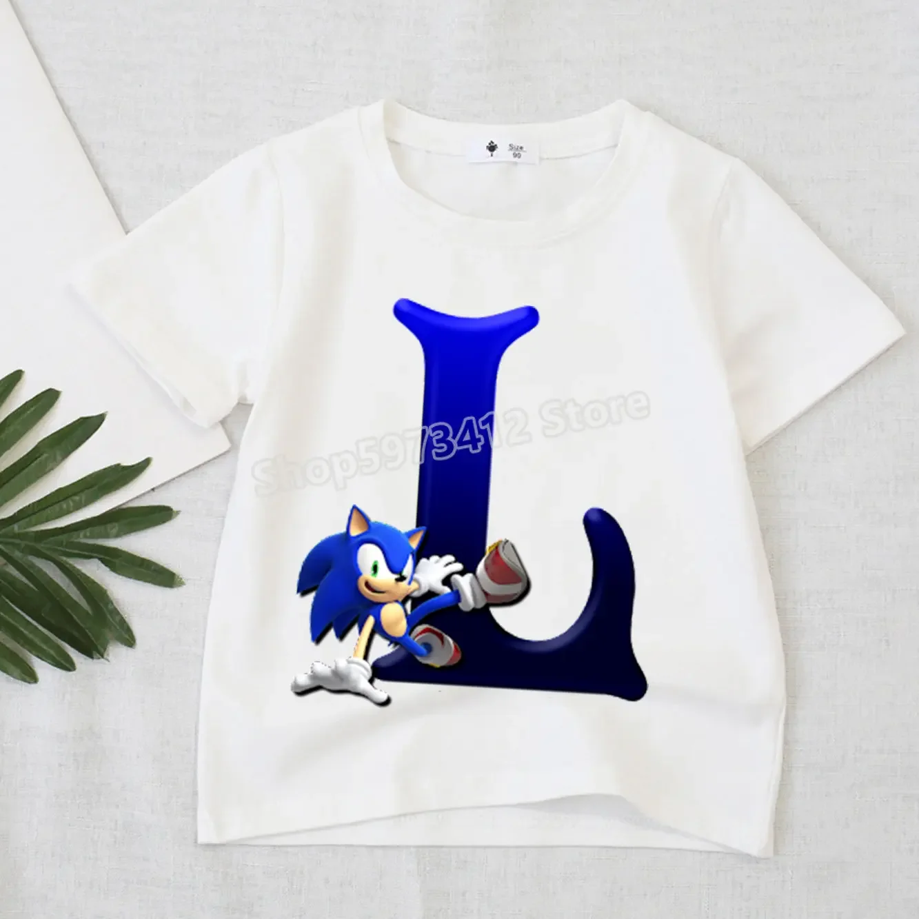 thumbnail image 1 of Camiseta con letras de Sonics The Hedgehogs, figura de acción de anime de dibujos animados, camisetas Supersonics, camisetas de boutique para niños, ropa para niños y niñas, regalos, 1 of 5