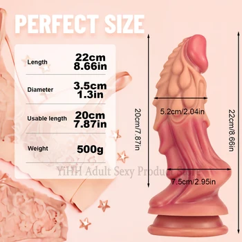 Huge Monster dildo Silicone Dildo anal butt plug With Suction Cup Dildo Prostate Massager Thick dick Anal Sex Toys for Women Men 5