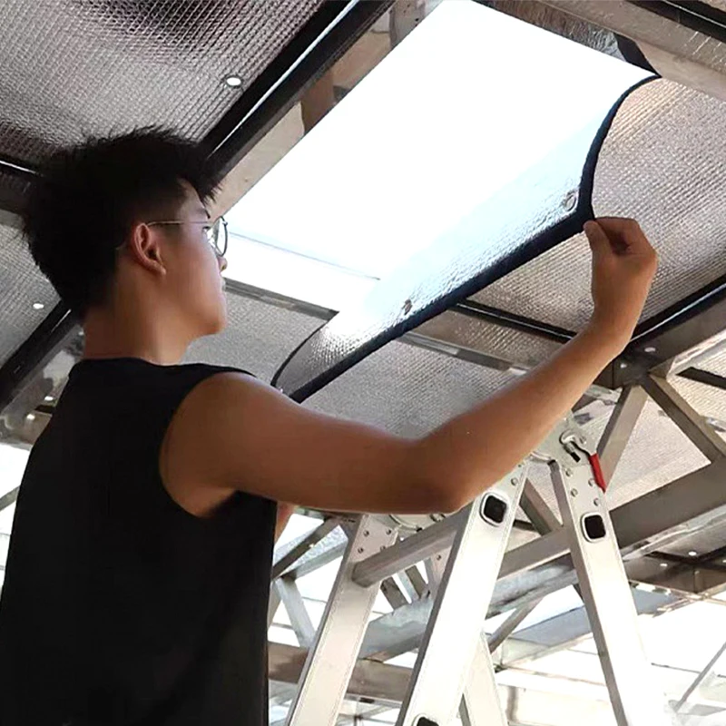 Window Sun Shade Sunroom Household Thermal Insulation Film Anti-Uv Sunshade Protector Car Window Suction Cup Insulation Film 3