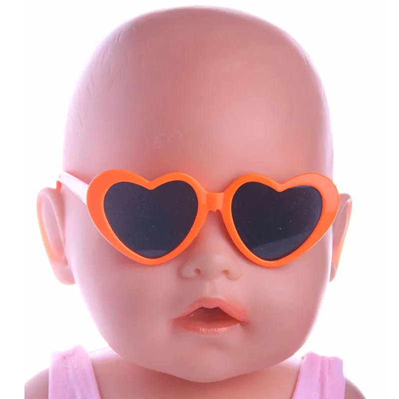 Multicolor Fashion Doll Sunglasses Glasses Accessories For 18Inch American Doll&43Cm Reborn Baby Generation Girl's DIY Eyes Toys