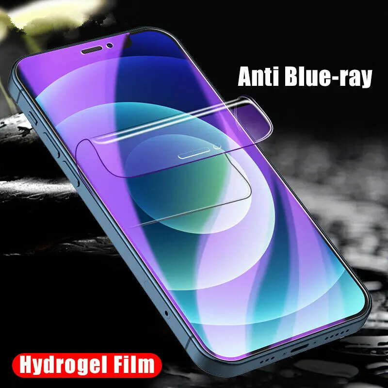 Full Coverage Hydrogel Screen Protector For IPhone 16, 15, 14, 13, 11, 7 - Front & Back