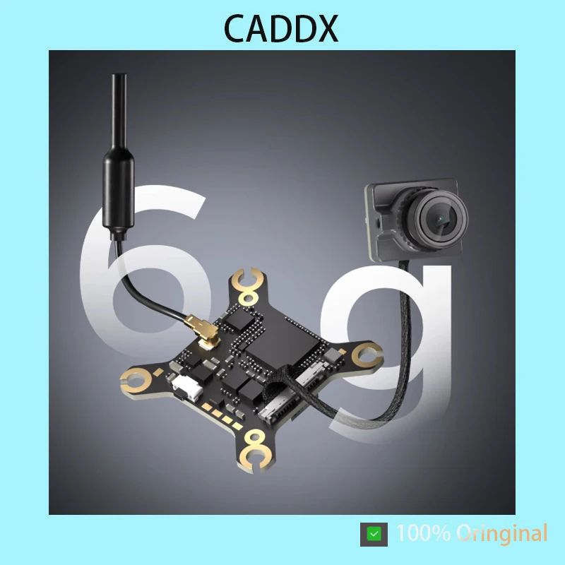 Détail du connecteur et des ailettes de refroidissement du Kit FPV HD Avatar Mini 1S Lite