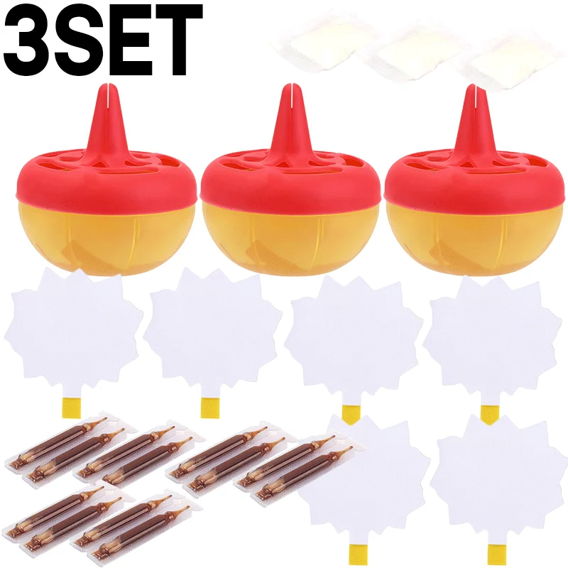 Eco-Friendly Fruit Fly Trap with Dual Action Scent - Long-Lasting Sticky Yellow Pest Control for Kitchens and Restaurants