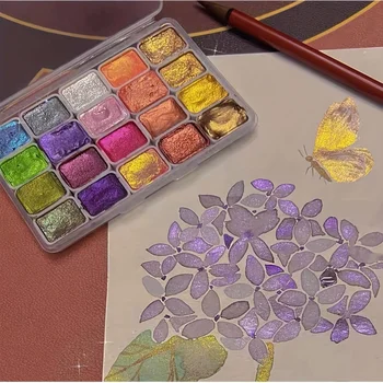 20-Color Metallic Watercolor Set 3
