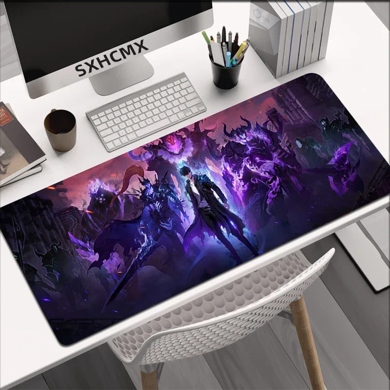 Anime Solo Leveling Mousepad HD Printing Computer Gamers Locking Edge Non-slip XXL90x40cm Keyboard PC Desk Pad