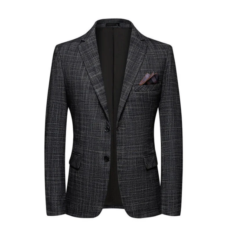 High Quality 2023 New Men's Fashion All-in-one Banquet Korean Version Slim Handsome Trend Business Casual  Four Seasons  Blazers 2