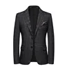 High Quality 2023 New Men's Fashion All-in-one Banquet Korean Version Slim Handsome Trend Business Casual  Four Seasons  Blazers 2