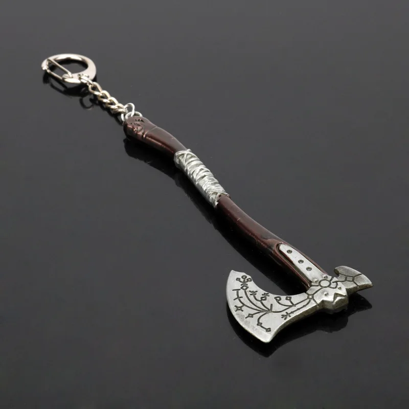 God of War Keychain 11cm Leviathan Axe Ice Kratos Metal Pendant Key Ring Chaveiro Key Chain Llaveros Game Jewelry Accessories game keychain