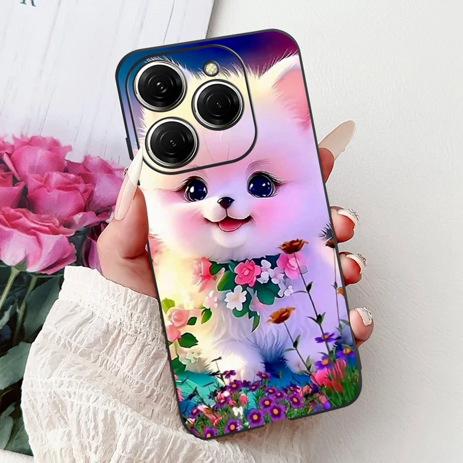 Stylish Painted Soft TPU Phone Case - For Tecno Spark 20 Series