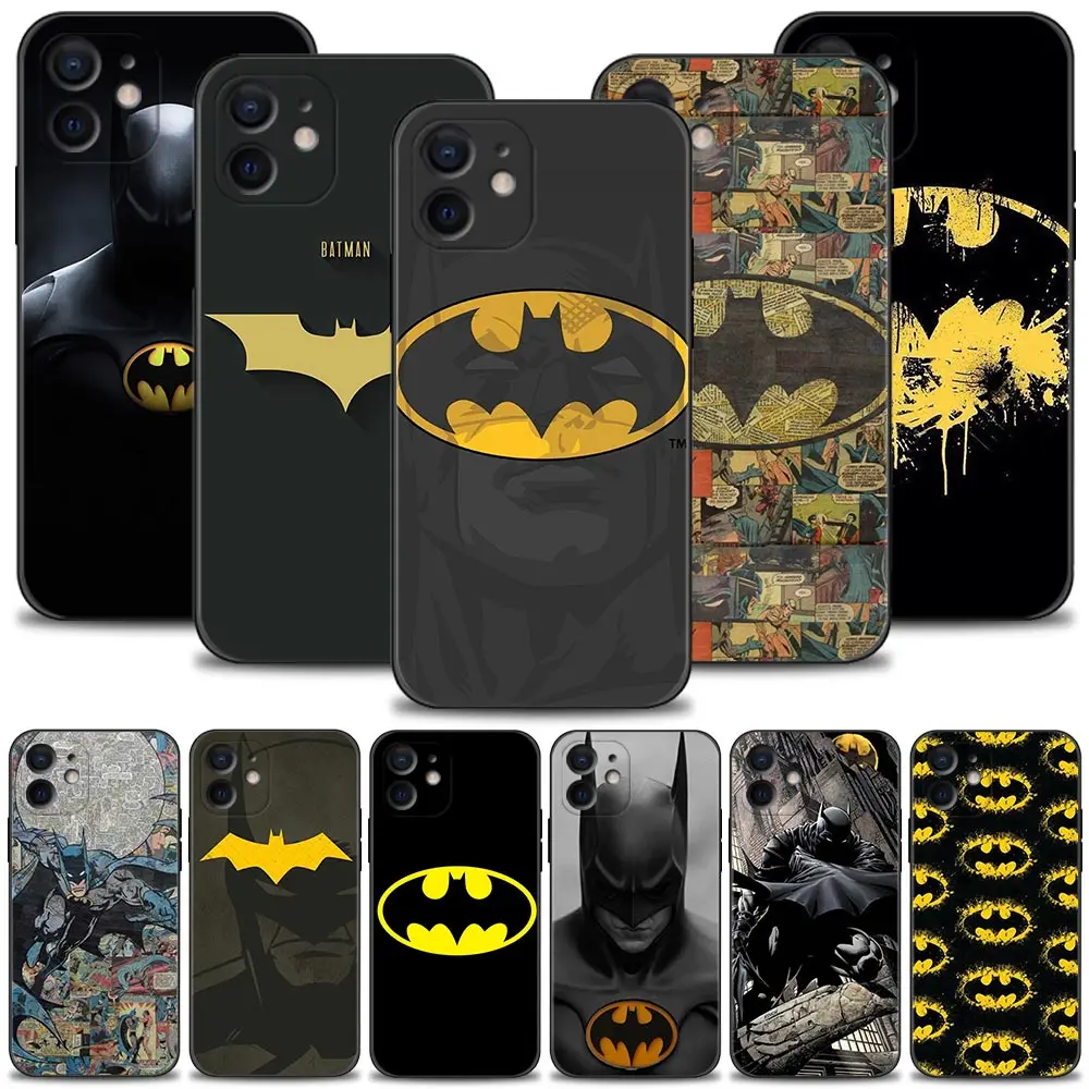 Phone Case for iPhone 13 12 11 Pro Max XR X XS 8 7 6 6S Plus 13mini 5 5S SE 12mini Cover Silicon Coque Batman Cartoon