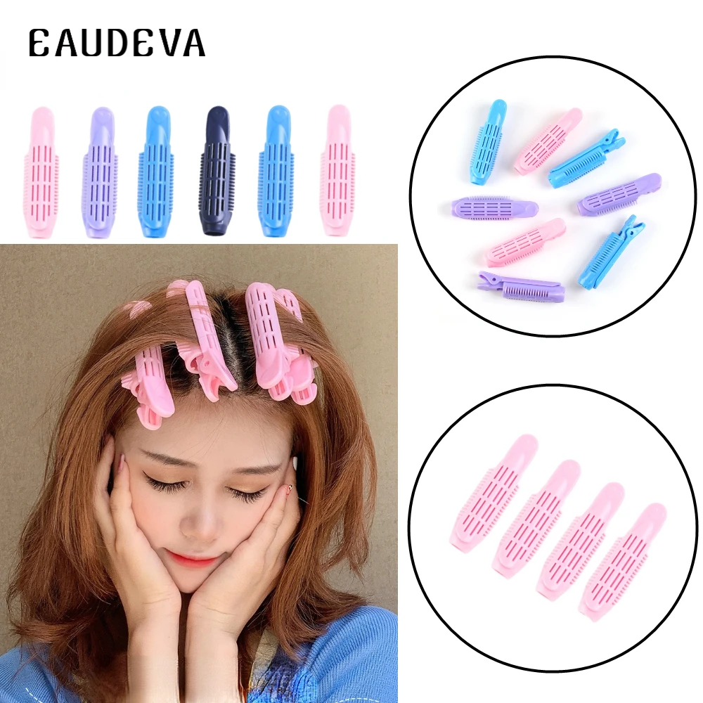 4pcs Natural Fluffy Hair Clip Curly Hair Plastic Self Grip Volume Hair
