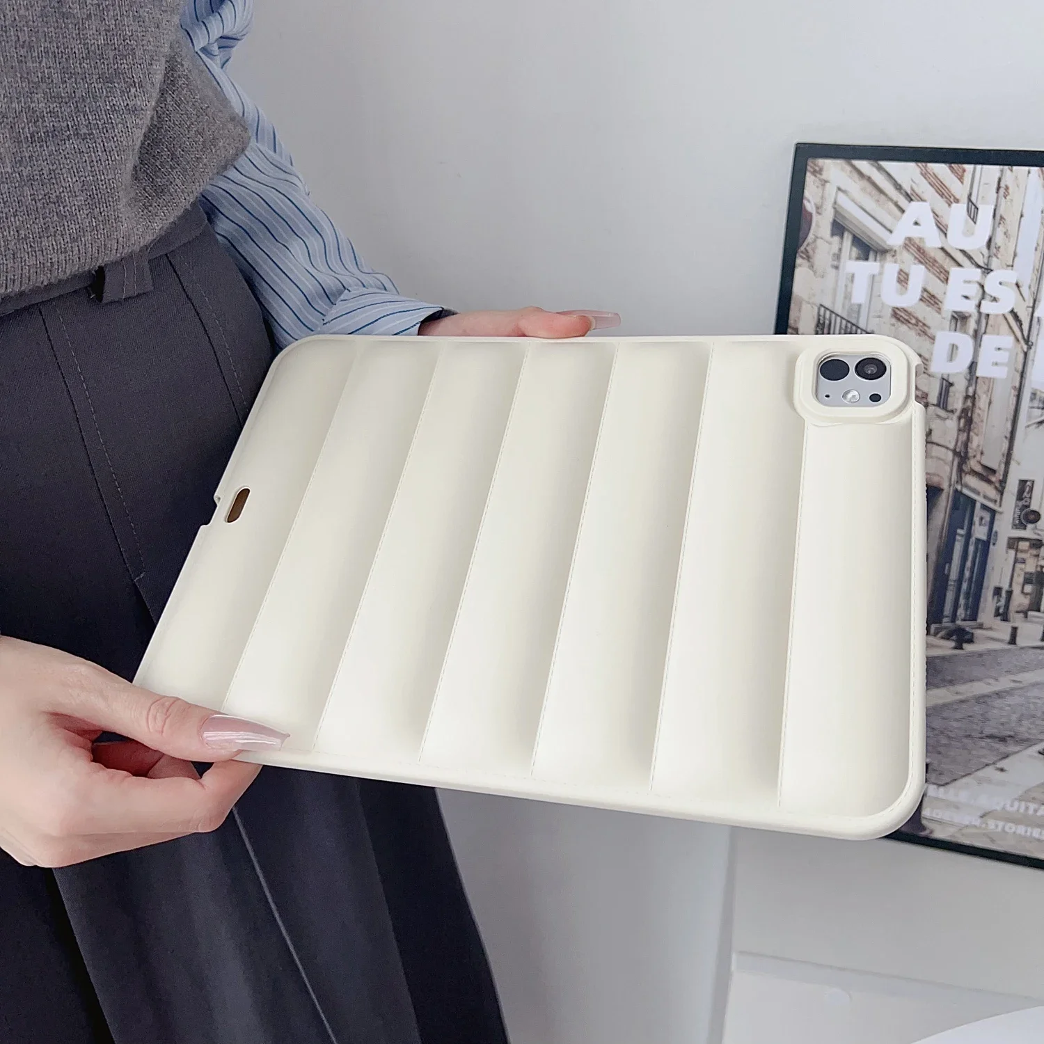 Soft Silicone Down Jacket Matte Tablet Cover Case
