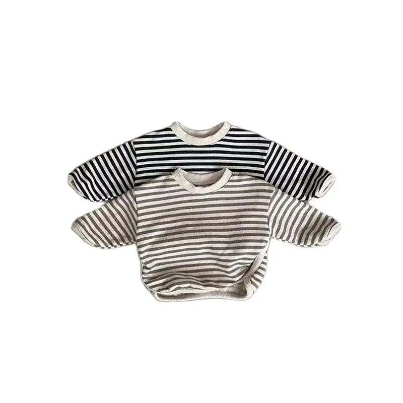 Autumn Baby Hoodie Striped Sweatshirts for Infant Girls and Boys