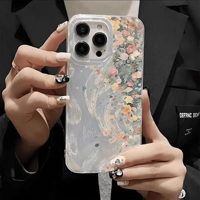 Daisy Fashionable Cherry Blossom Printed Phone Case Cover