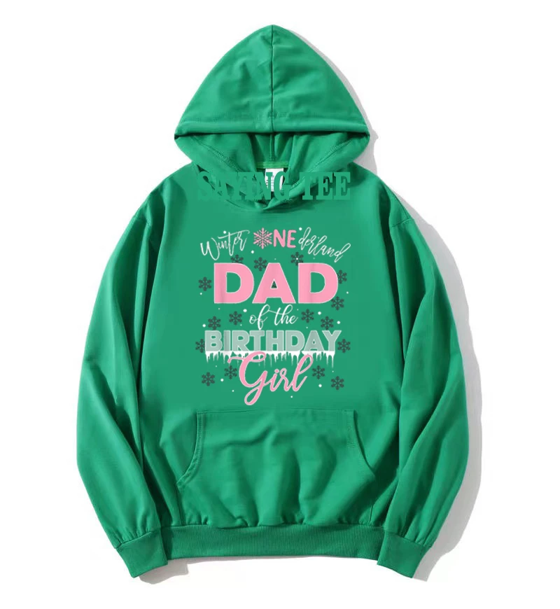 Papa Mama des Geburtstags Mädchen Shirt Winter Onederland Familie Hoodie Langarm Kapuzen T-Shirt Damen Herren Buchstaben Print Sweatshirt – Detail 8