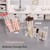 Desk Stationery Storage Pen Holder Transparent 3 Grids Pen Storage Box INS Style Large Capacity Pencil Container Students 4