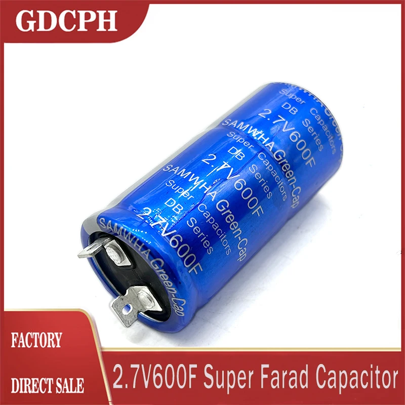 

Суперконденсатор SAMWHA 16V100F, выпрямитель с зеленым колпачком, 2,7 В, 600f, алюминиевый электронный ультраконденсатор