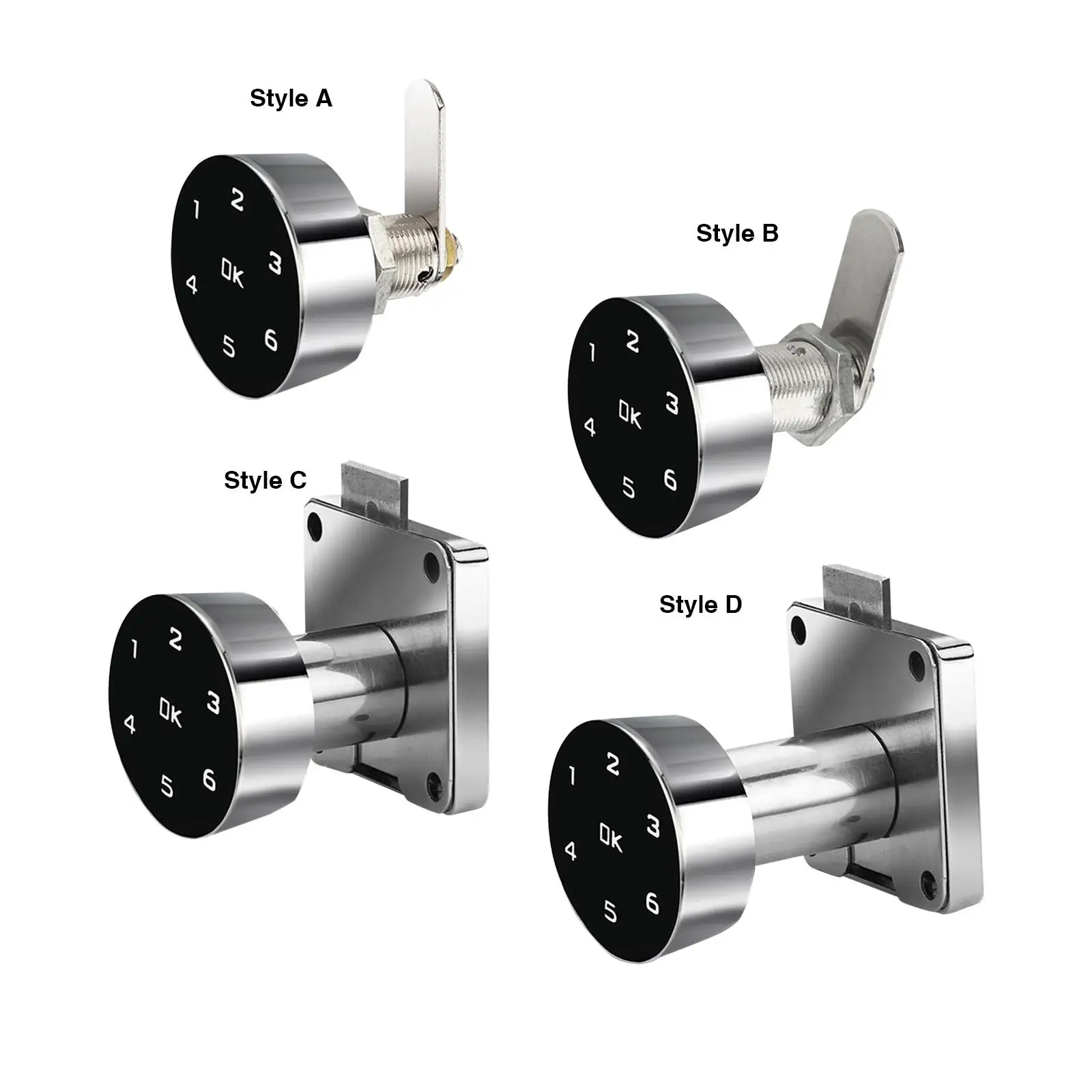 

Drawer Smart Cabinet Lock Wardrobe Front Doors Electronic Door Locks Keyless Digital Locks Touch Screen Password Lock for Home