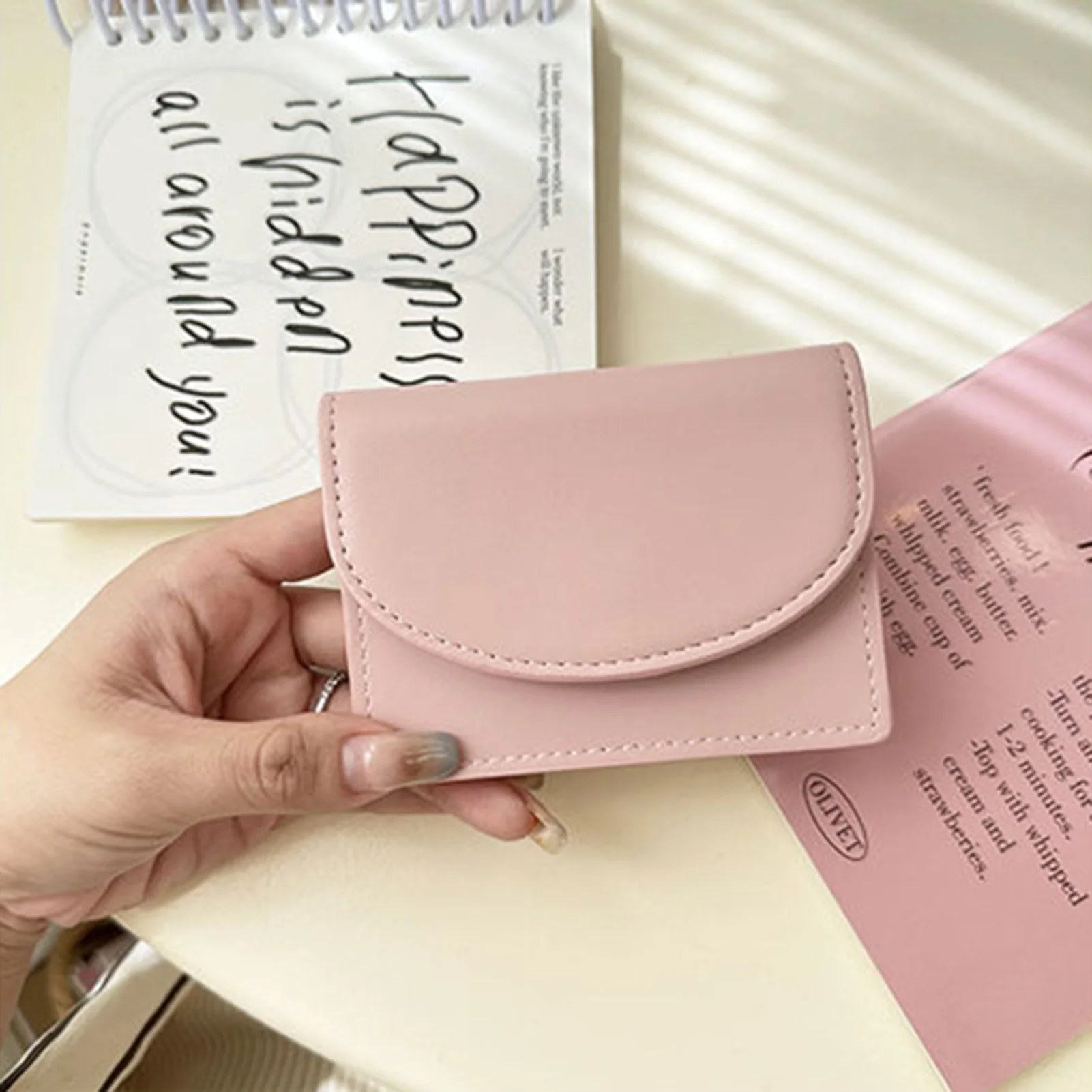 

Маленький квадратный кошелек для женщин, Многофункциональный компактный держатель для карт, органайзер для денег и визиток