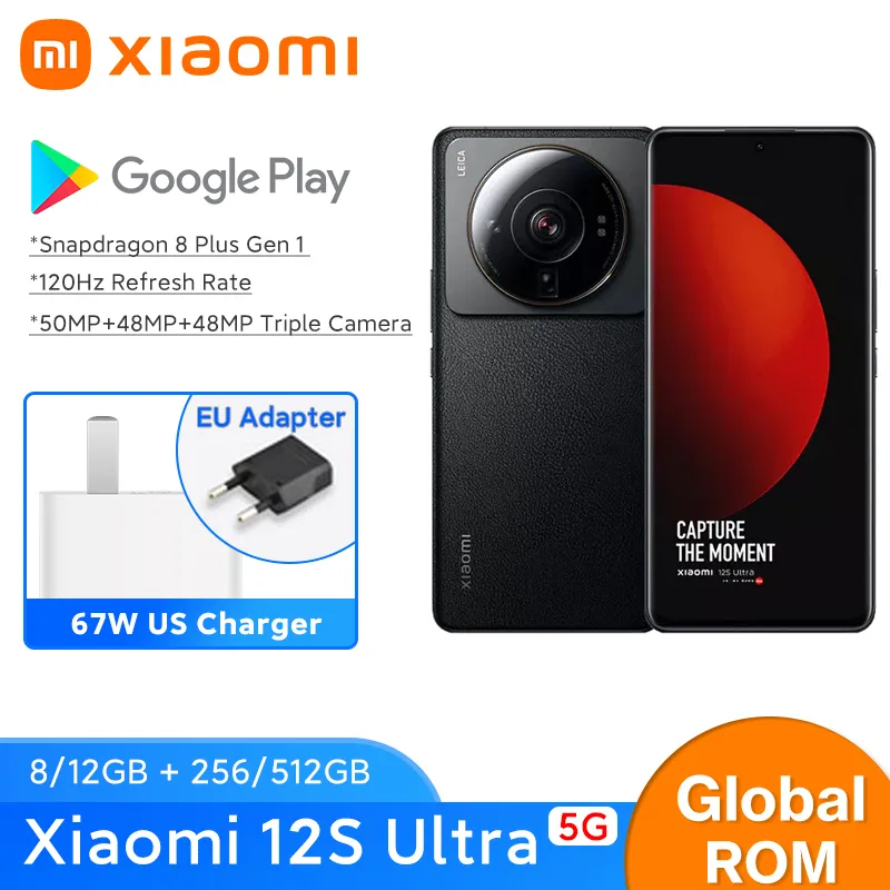 Xiaomi MI 12S Ultra 5G SmartPhone MIUI 14 Snapdragon 8+ Gen 1 IP68 Global  ROM