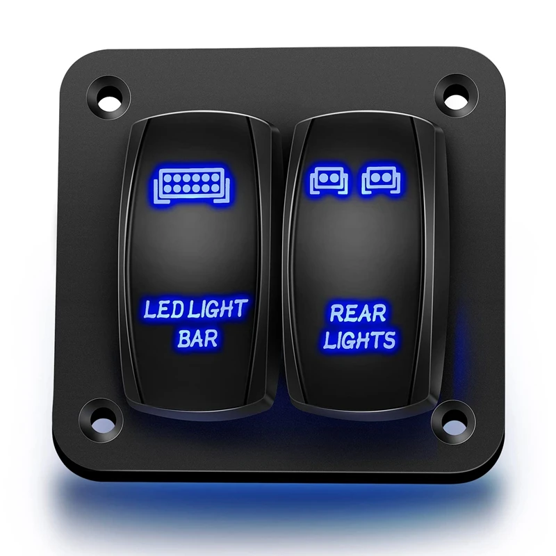 

2-х клавишный выключатель, панель, светильник выключатель цепи, защитный выключатель для автомобиля, грузовика, фургона, морского транспорта