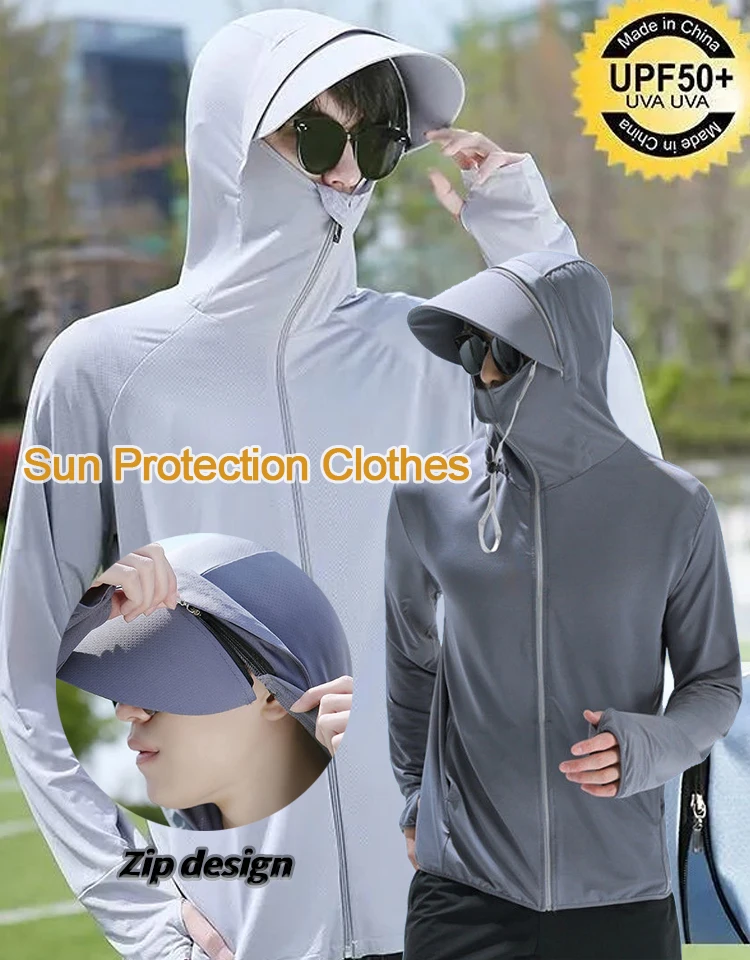 Description Picture 4 of itemProfessional Fishing Hoodie With Mask Anti-UV Sunscreen Sun Protection Clothes Fishing Shirt Breathable Quick Dry Fishing Jersey