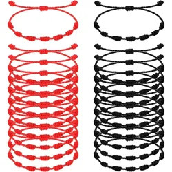 Handmade Red String Bracelet Set - Protection Amulet & Friendship Wristband Gift (20pcs)