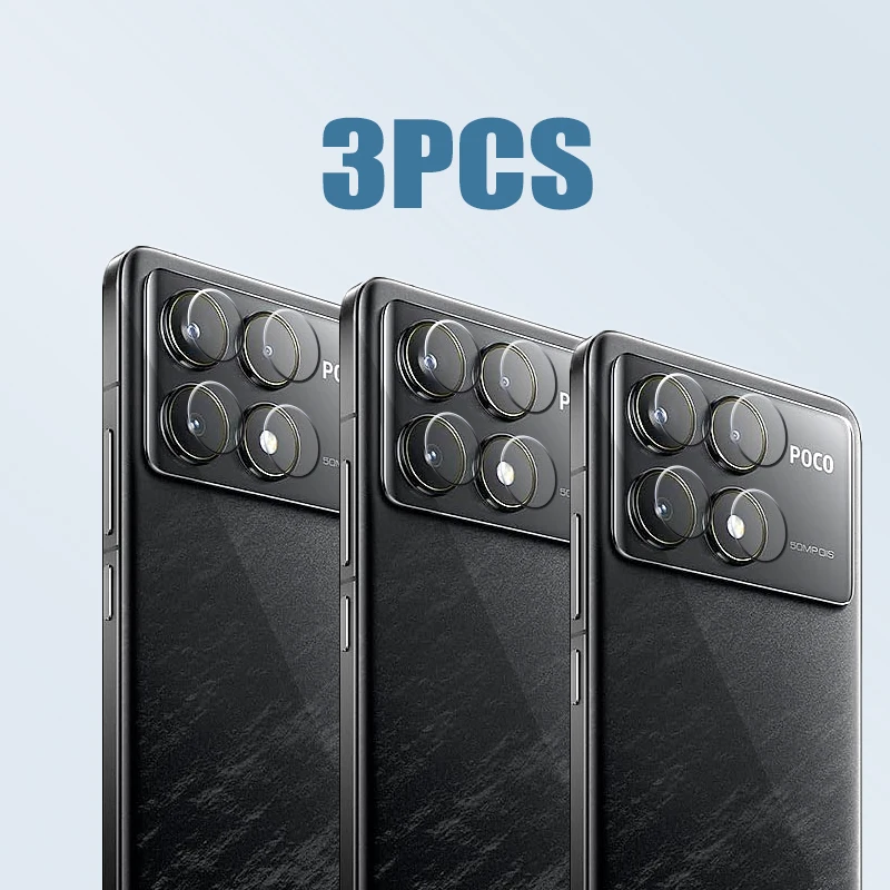 Protezione Obiettivo Fotocamera In Vetro Temperato 9H Per Xiaomi Poco F6 Pro – Trasparente