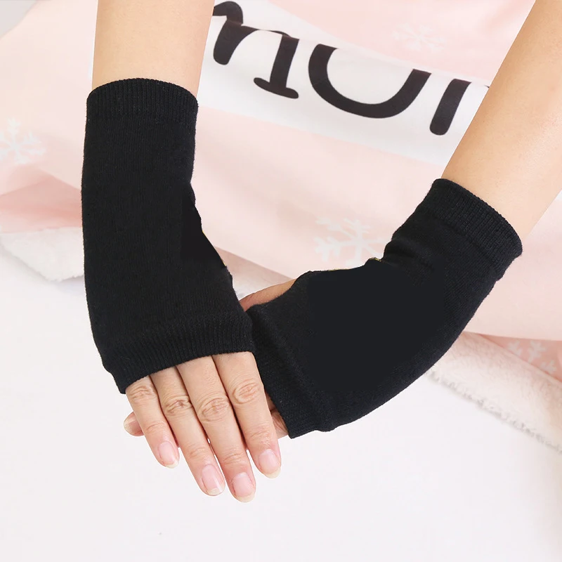 Fingerless Gloves Women Short Fingerless Gloves Cosplay Mitten Unisex Oversleeve Arm Warmer Men&rsquo;s Fashion Warm Cuff Anime Gloves