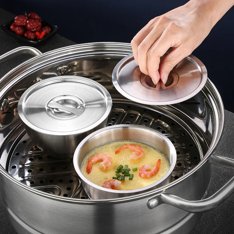 

304 stainless steel stew cup stewed bird's nest cup steamed egg bowl cup household small soup cup kitchen gadget small stew jar