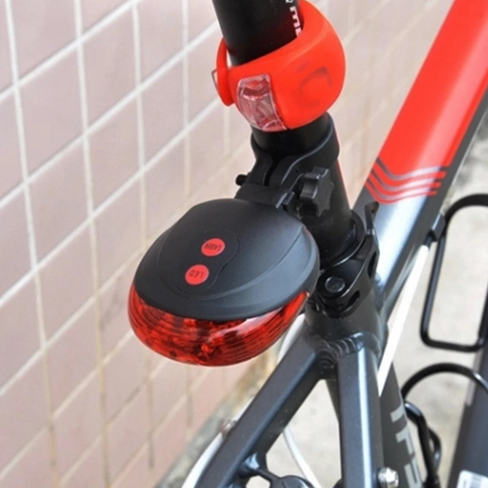 LED 산악 야간 라이딩 레이저 자전거 후미등, MTB 깜박이는 자전거 램프, 라이딩 경고등