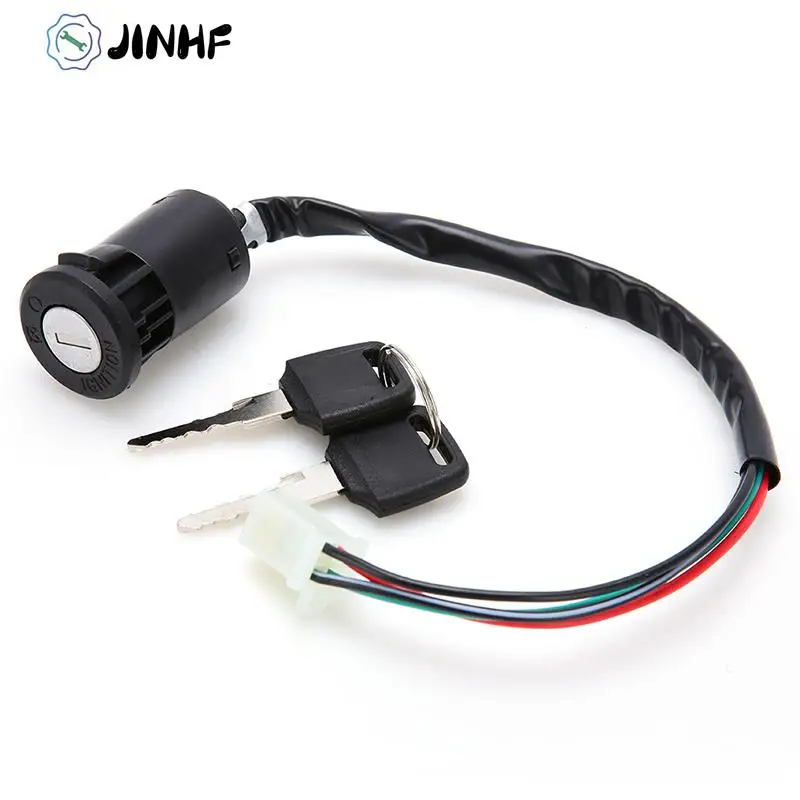 Motorcycle Style Ignition Key Switch Lock 4 Wires For Motorcycle Motor